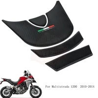 fit for ducati multistrada 1200 2010 11 12 13 14 tank 3d gel protector 3d design carbon fiber fuel tank sticker