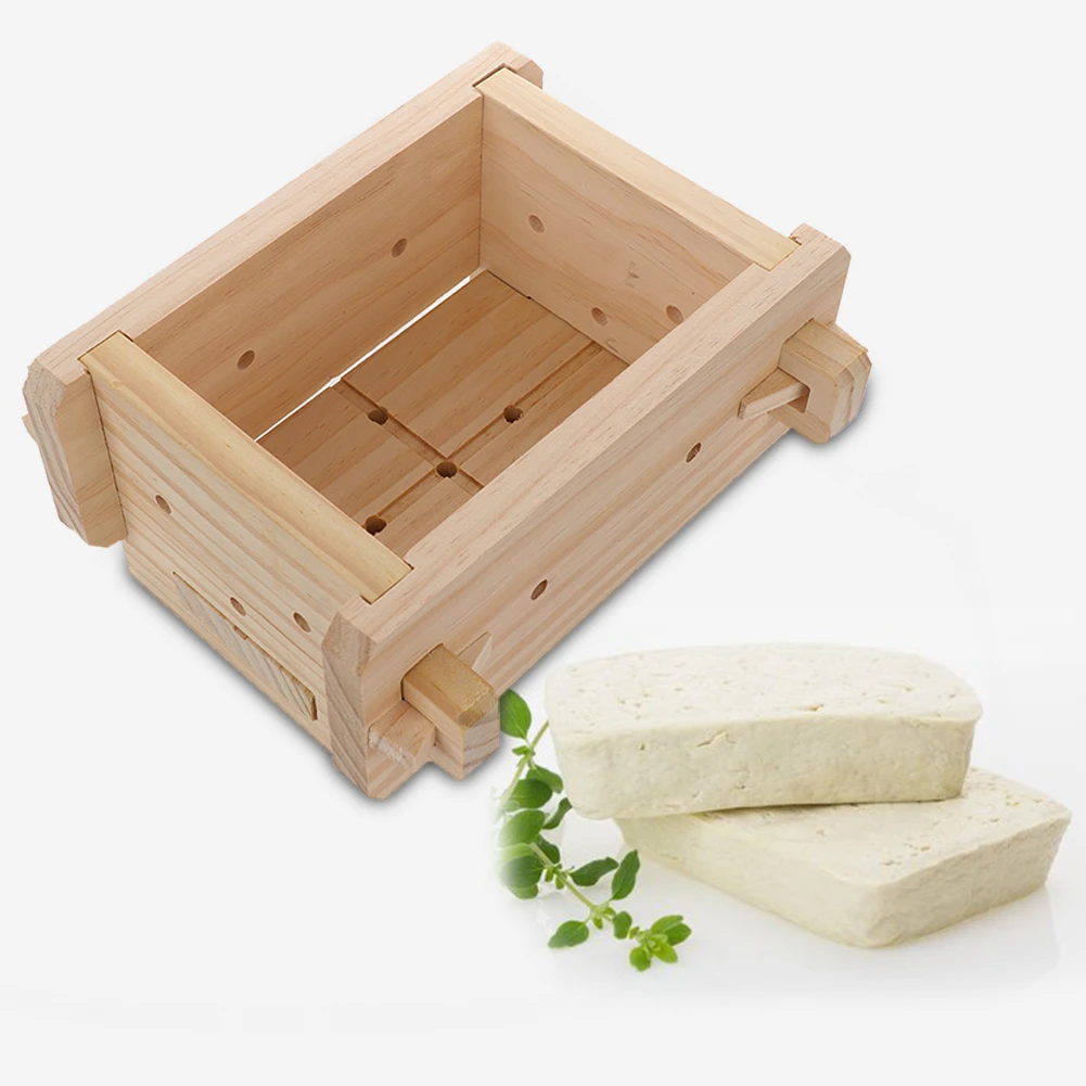 Деревянная форма тофу ручной работы съемная кухонная для ресторана маленькая