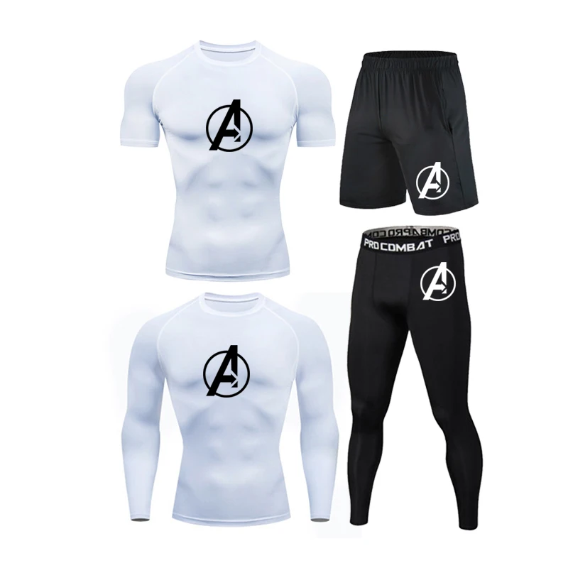 

Men's Running Sports Training Tights Cycling Suit Comprehensive Training Gym Sweat wicking Shaping Easy To Dry T-Shirt