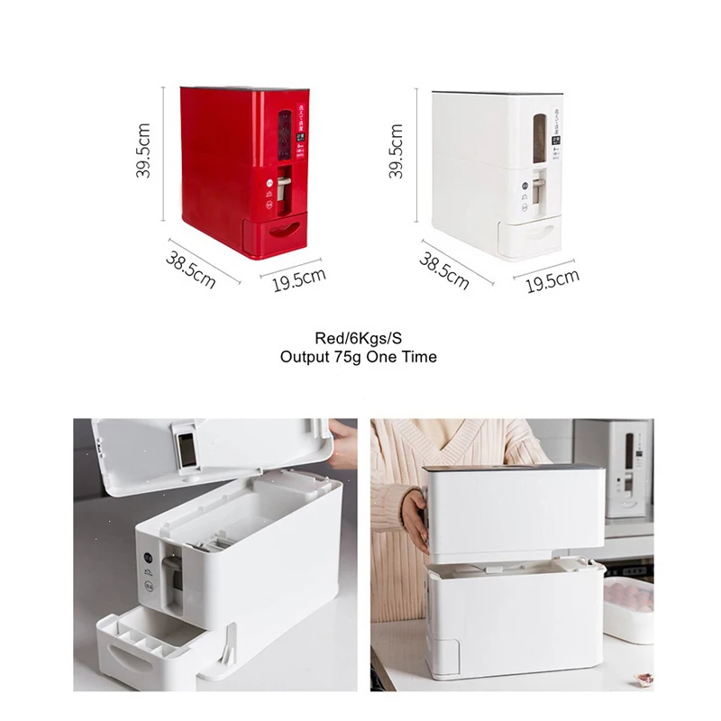 Герметичная коробка для хранения риса хлопьев зерен бобов муки контейнер