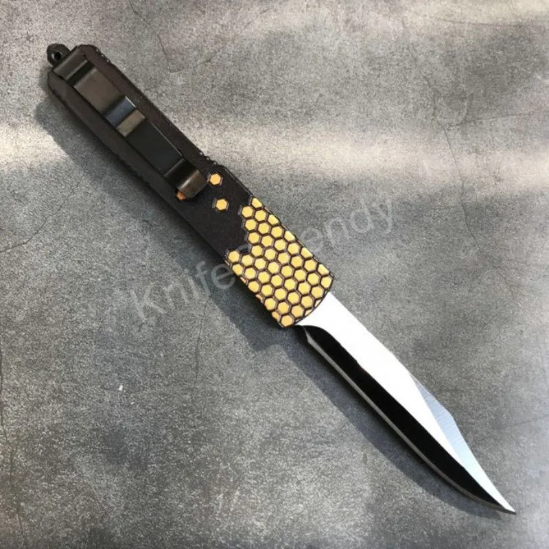 Маленький нож wasp Bowie 440C с лезвием двойного действия тактический складной