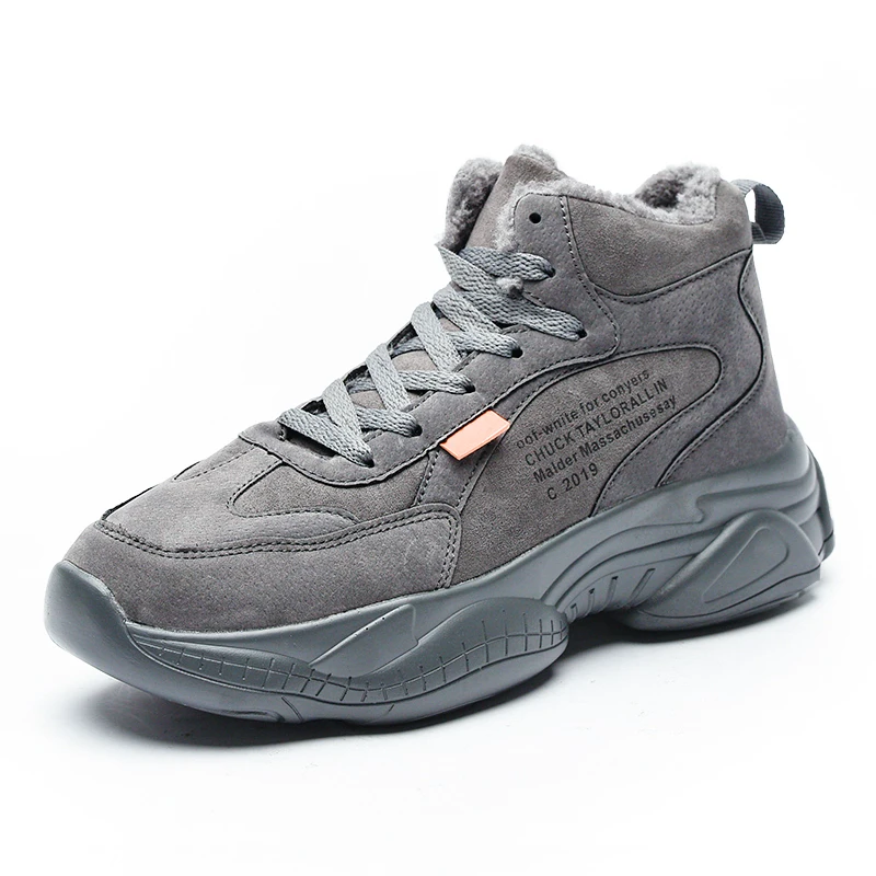 Зимние кроссовки мужские средний верх хлопок Уличная Повседневная спортивная