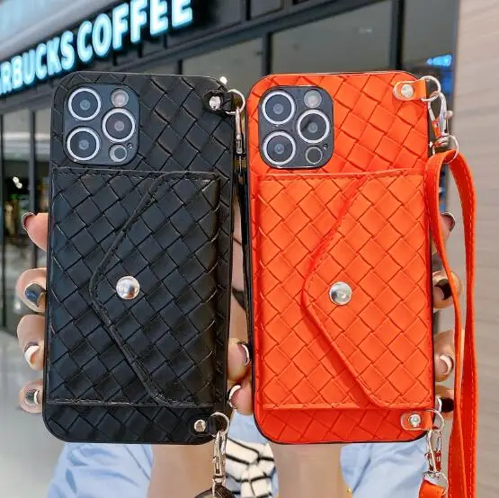 

Luxury Leather Wallet Card Slot Case for IPhone 11 12 13 Pro Max SE X XR XS Max 7 8 Plus Crossbody Strap Phone Bag Cover Holder