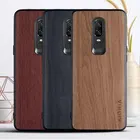 Чехол под дерево для Oneplus 6, мягкие силиконовые чехлы из ТПУ и искусственной кожи под дерево, чехлы для Oneplus 6
