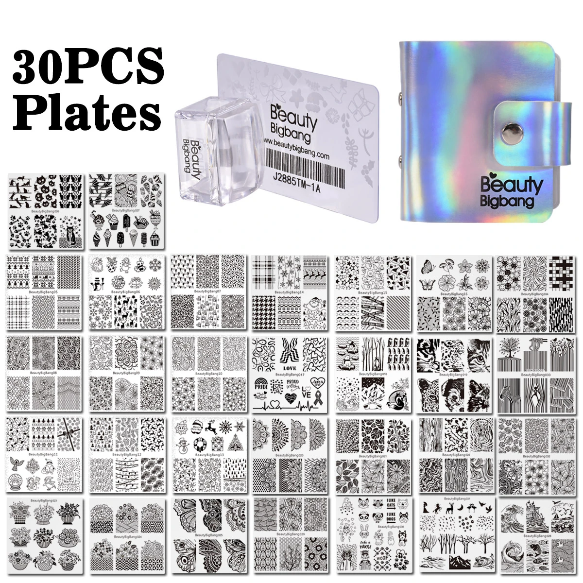 Квадратные штампы для ногтей 33 шт./компл. | Красота и здоровье