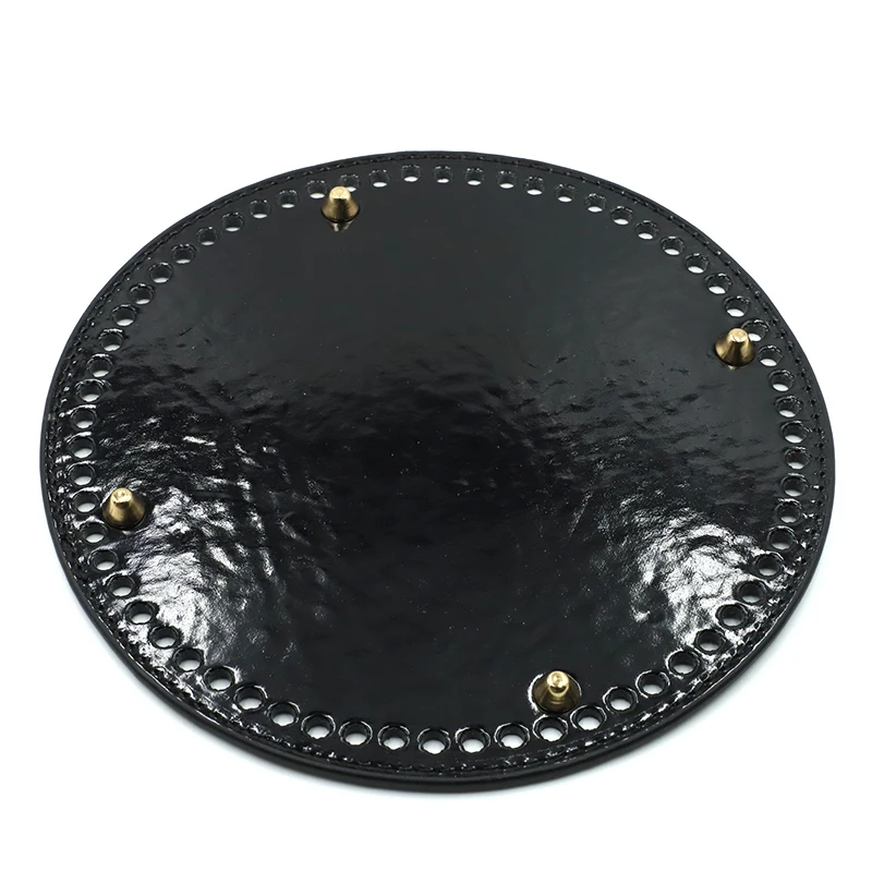 19*19cm Bag Bottoms PU Leather bag DIY Replacement Round Bottoms Rivets Screws for Bucket Bags Handbag Accessories 2019 new