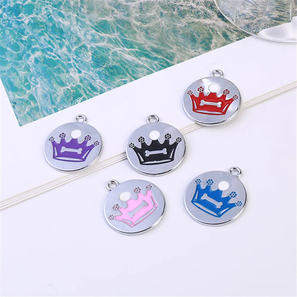 Бесплатная доставка Милая Мини бирка с рисунком короны собаки кошки