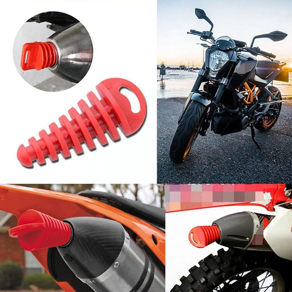 

1PC General Exhaust Pipe Plug Motorcycle Motocross Air Bleeder Silencer Plug Protector Plug Rubber Pipe Wash Exhaust Tailpi I8S1