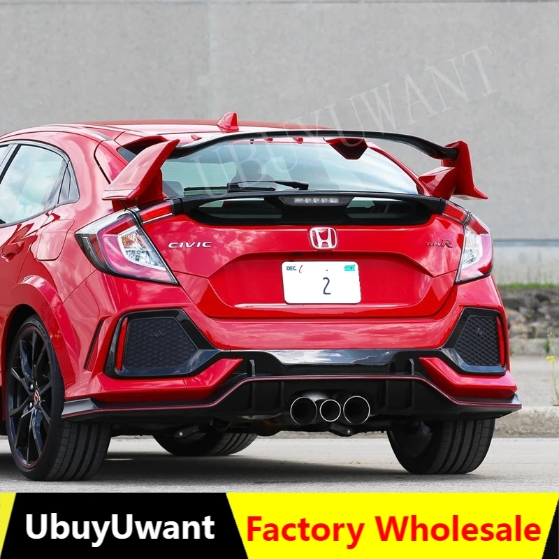 Автомобильные аксессуары для Honda CIVIC Hatchback 2016 2017 2018 Спойлер ABS пластик праймер цвет