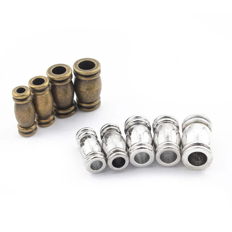 10 шт. античные серебряные/Бронзовые колпачки с магнитными застежками для 3 4 5 6 мм
