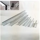 Серебряные скрытые ручки шкафа цинковый сплав кухонный шкаф ручки для выдвижных ящиков двери спальни Оборудование Для Обработки мебели