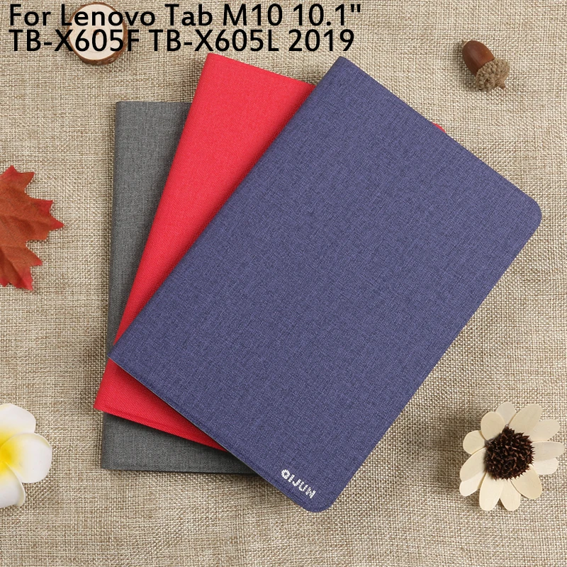 Флип-чехол для lenovo Tab M10 10 1 TB-X605F TB-X605L 2019 чехол планшета 'ɿunda полный защитный