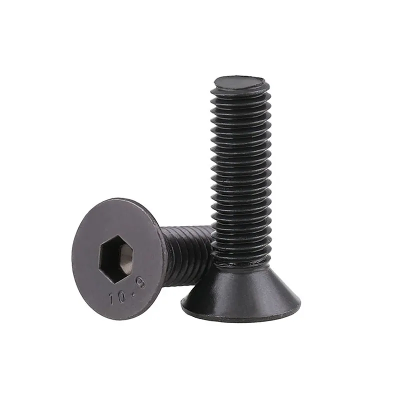 

20Pcs DIN7991 M1.6 M2 M2.5 Black Grade 10.9 Countersunk Flat Head Hex Socket Head Cap Screw Machine Screws