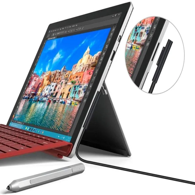 

44w For Surface Pro Charger Supply Compatible Microsoft Surface Pro 6 Pro 5 Surface Laptop 2 & Surface Go with 5V 1A USB