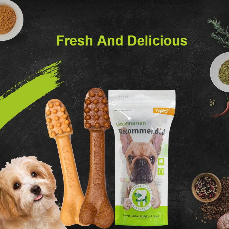 ПЭТ закуски собака шлифовка зубная щетка собаки молярная палочка для чистки