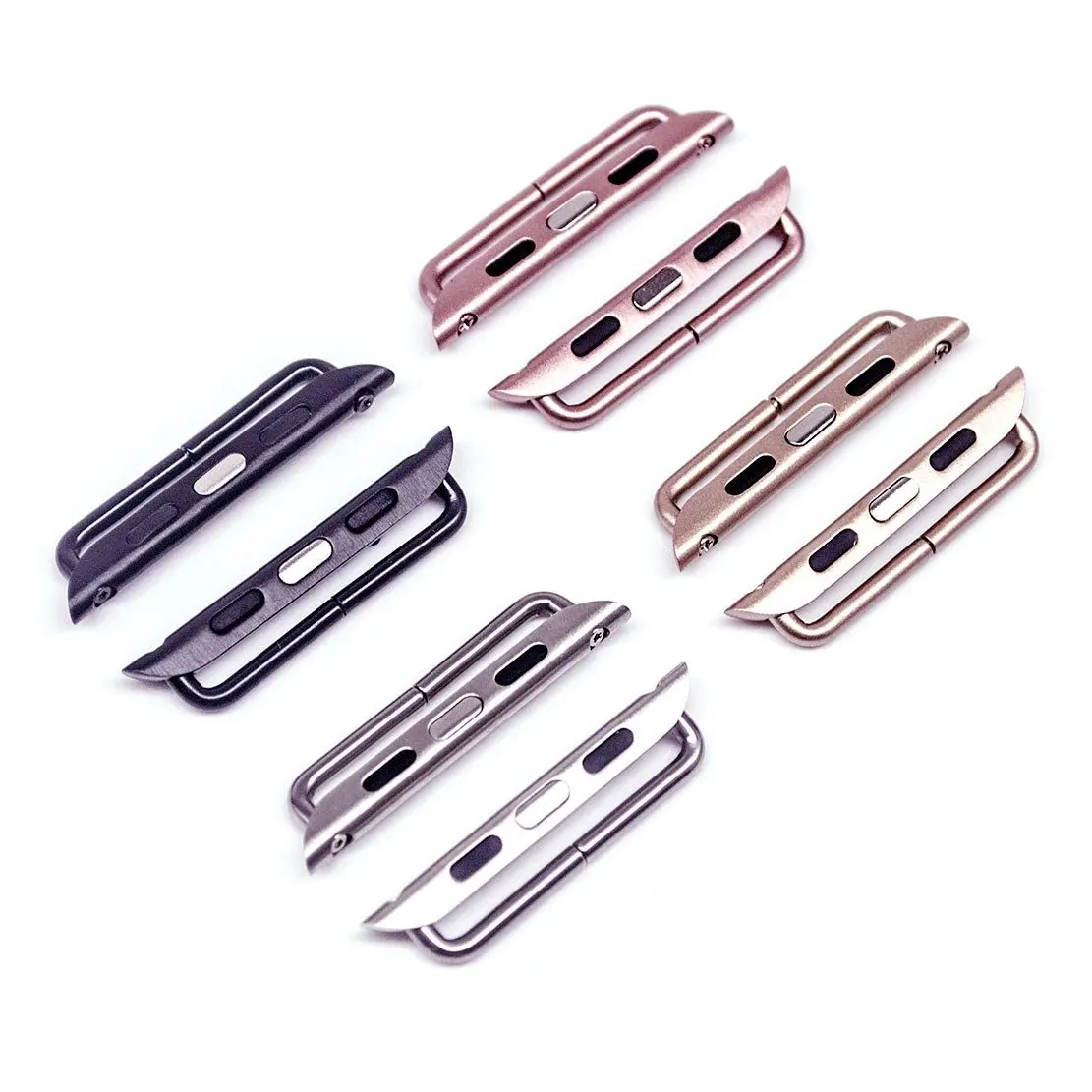 Соединительный адаптер из нержавеющей стали совместимый с Apple Watch ремешок для iWatch