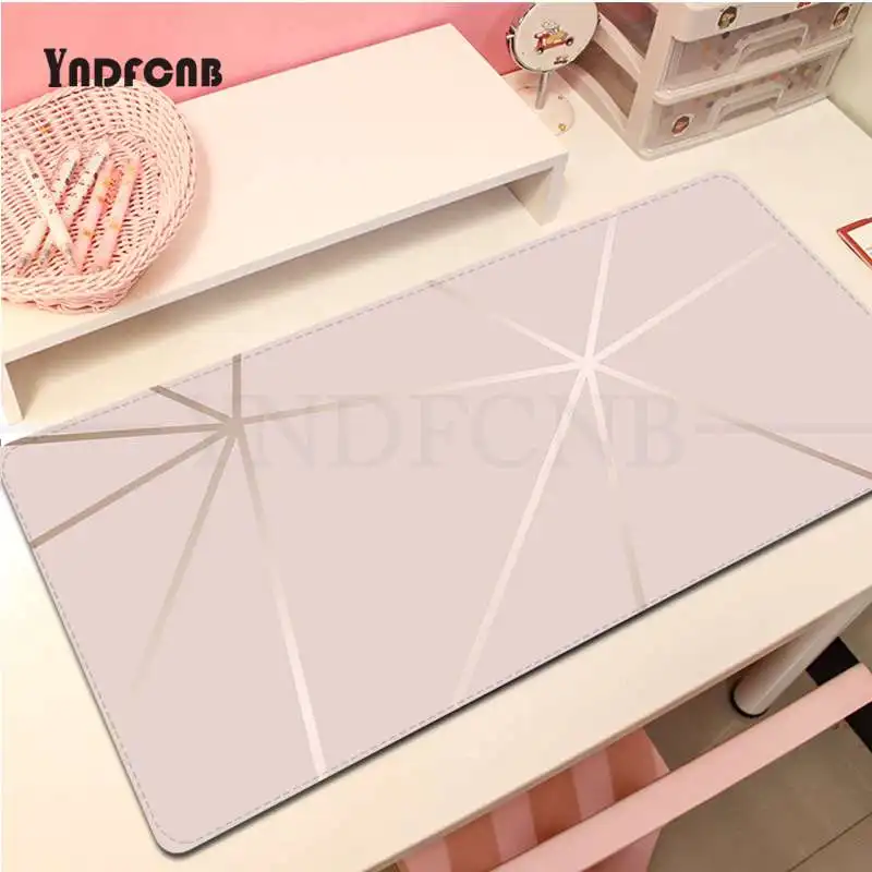 

Cool Rose Gold Marble Custom Skin Comfort Mouse Mat Gaming Mousepad Size For Large Edge Locking Speed Version Game Keyboard Pad