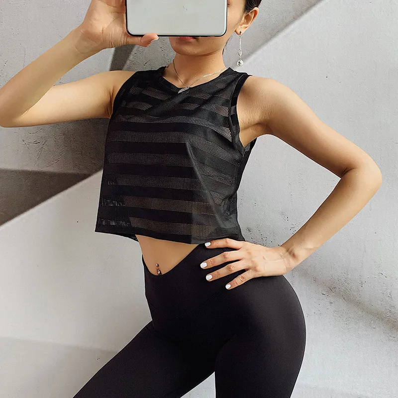 Женский Быстросохнущий Спортивный жилет Русалка Curve сексуальная дышащая майка в