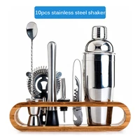 14 pcsset cocktail shaker making set bartender kit for mixer wine martini stainless steel bars tool drink party accessories