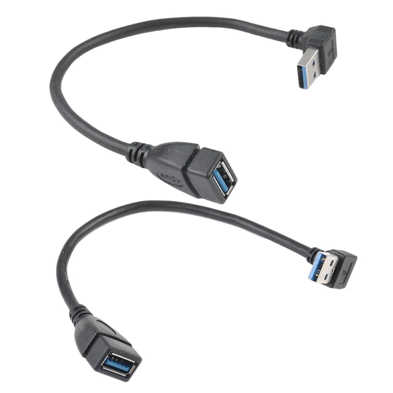 Удлинительный Кабель Usb 3 0 под углом 90 градусов 2 шт.|Кабели передачи данных| |