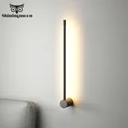 Металлическая настенная Светодиодная лампа в скандинавском стиле, минимальный светодиодный светильник для креативного зеркала, прикроватный светильник, декор для гостиной, спальни, бра