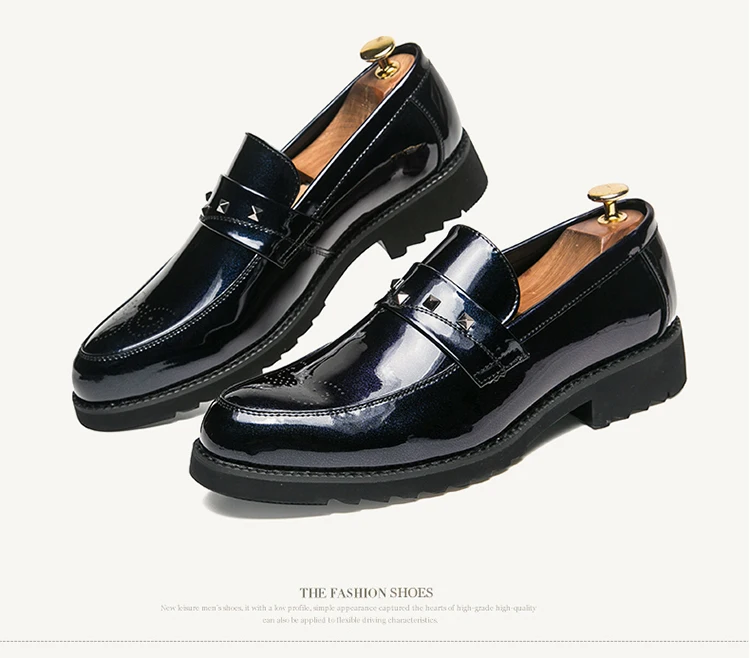 Thick Bottom Mens Dress Shoes Men Bring Brand Wedding Shoes Luxury Italian Casual Office Formal Loafers Boats Leather Shoes Men