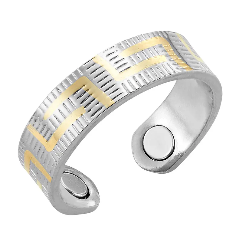 Vivari men's кольца круглые Био Магнитные изменяемые женские Кольца Магнит Мужская Ювелирная Свадебная лента помолвка вечерние с царапинами