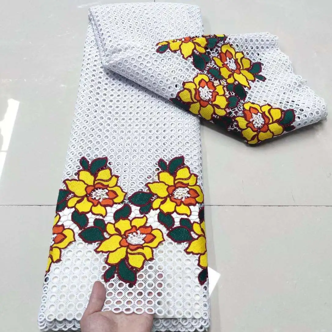 XIUYSAI Африканский гипюровый шнур кружевная ткань модное нигерийское