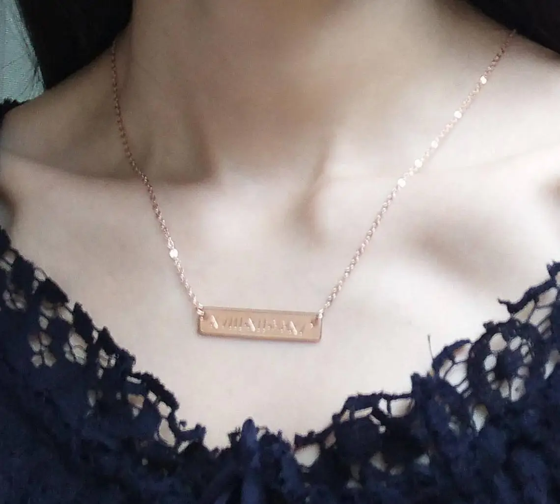 FEARLESS креативный золотой цвет кулон ожерелье Выгравированные буквы