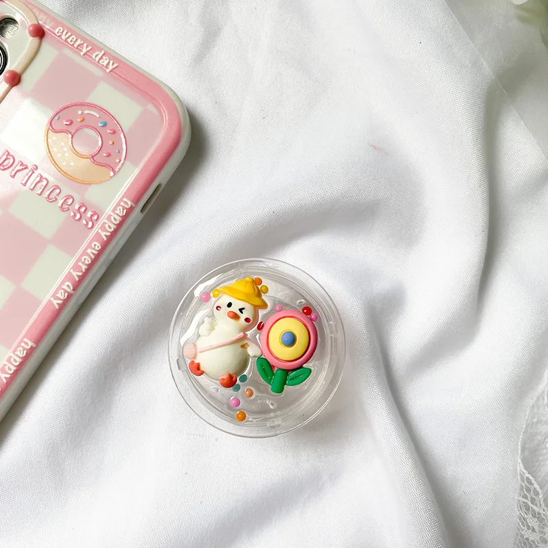 INS корейский мультяшный утка держатель для телефона Griptok поддержка IPhone Samsung