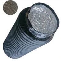 4 6 inches 3 3ft noise reducer silencer for inline duct fanflex air aluminum foil ducting dryer vent hose ventilation