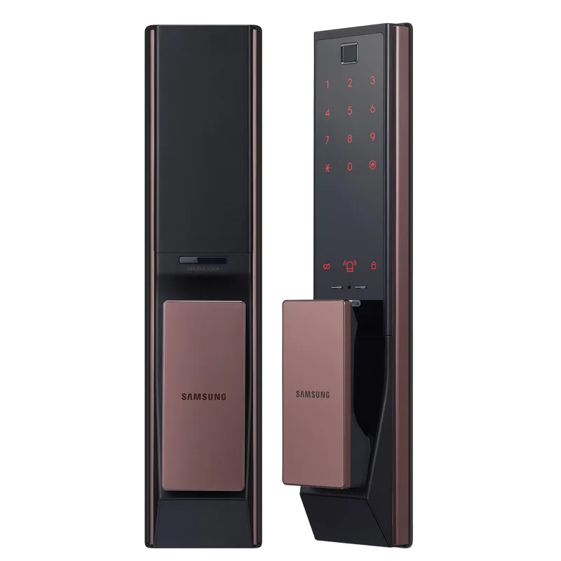 Английская версия SAMSUNG SHP DP738 Push Pull цифровой отпечаток пальца дверной замок Bluetooth