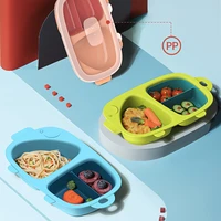 baby cartoon shaped plate non slip foot mat for children over solid food tableware 4 months feeding bowl eco friendly