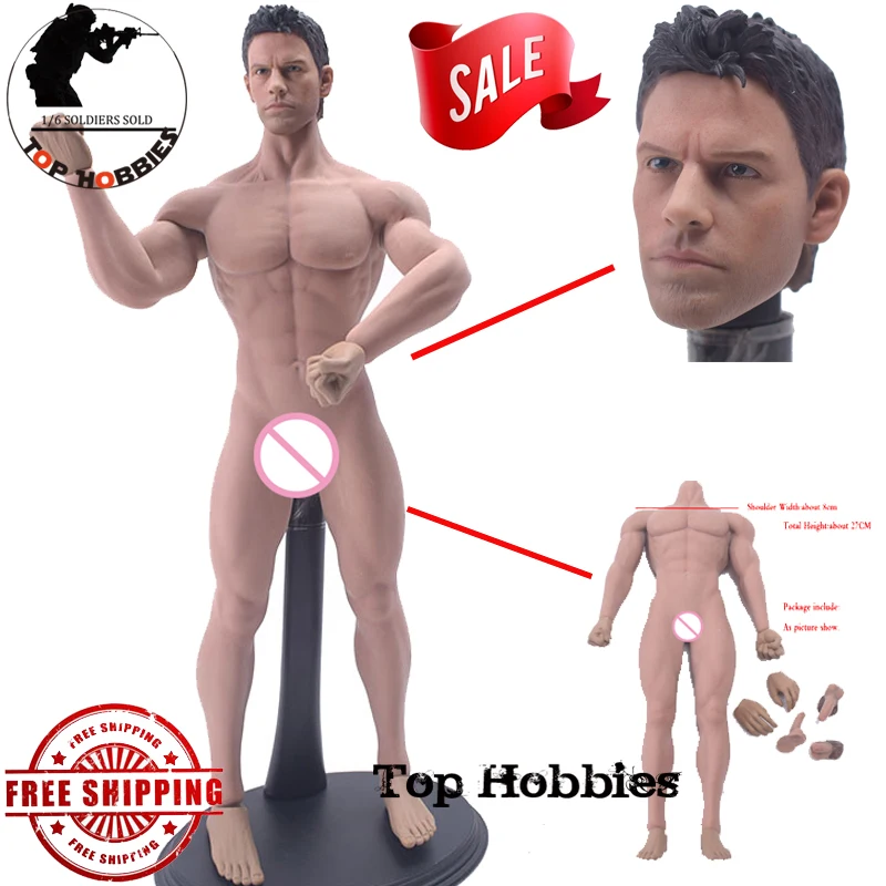 

Супергибкая Мужская бесшовная фигурка в масштабе 1/6, со стальным каркасом, TBLeague, модель мужской головы 12 дюймов