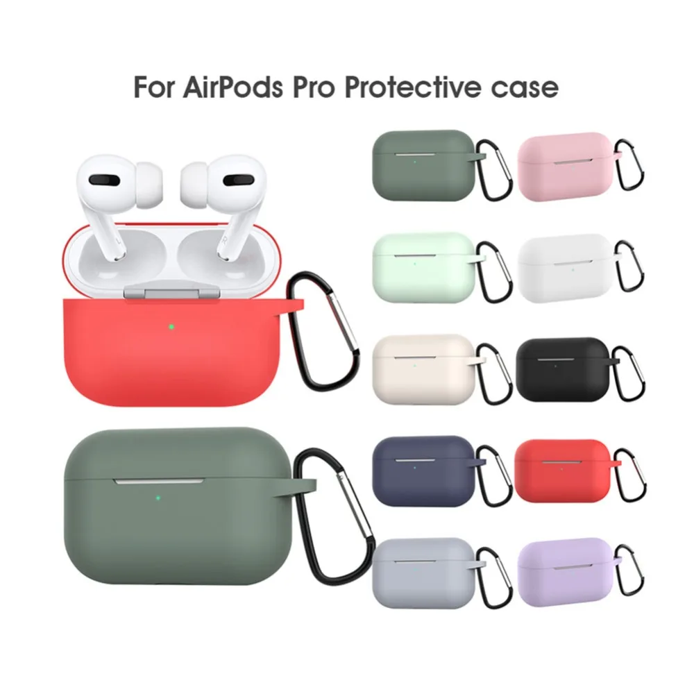 Силиконовый чехол Защитный чехол для Apple Airpods pro TWS blutooth наушники мягкий Air pods pro защитный чехол s крюк для наушников