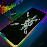 one piece mouse pad rgb big size xxl gamer anti slip rubber led pad play mats gaming for keyboard laptop computer pc gamer rug