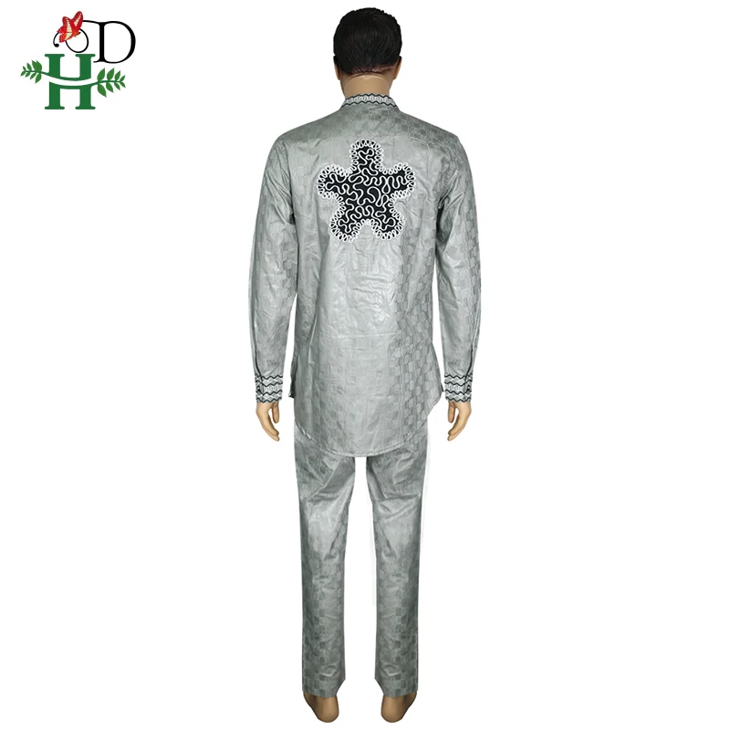 Африканская мужская одежда H & D Дашики рубашка брюки костюм для мужчин топы с