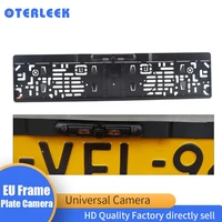 auto parktronic eu car license plate frame wireless hd night vision rear view camera reverse rear camera with 4 ir light