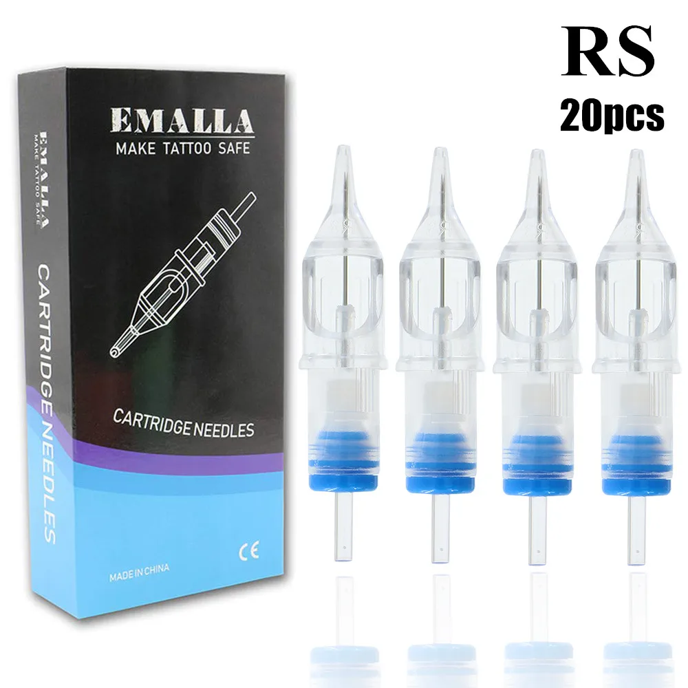 

20 шт Круглые шейдерные иглы для тату-картриджей RS Одноразовые стерилизованные иглы для тату-картриджей