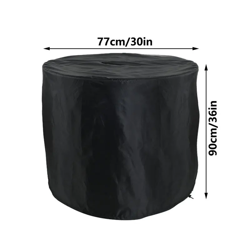 

1PC BBQ Cover Outdoor Dust Waterproof Heavy Duty Charbroil Grill Cover Rain Protective Outdoor Barbecue Cover Round Accessories