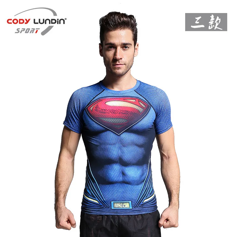 Футболка мужская компрессионная с коротким рукавом быстросохнущая Спортивная