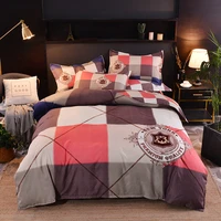 printed bedding set luxury bed sheet quilt cover pillowcase family set queen king super king size bed set comforter bedding sets