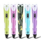 Набор 3d-ручек сделай сам с ЖК-дисплеем, 9 м пла-нить, детский подарок на день рождения, ручка для 3d-печати, креативный карандаш для 3d-рисования для детей