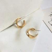 shangzhihua european fashion trend luxury twisted metal earrings for women retro fashion unusual jewelry christmas gift