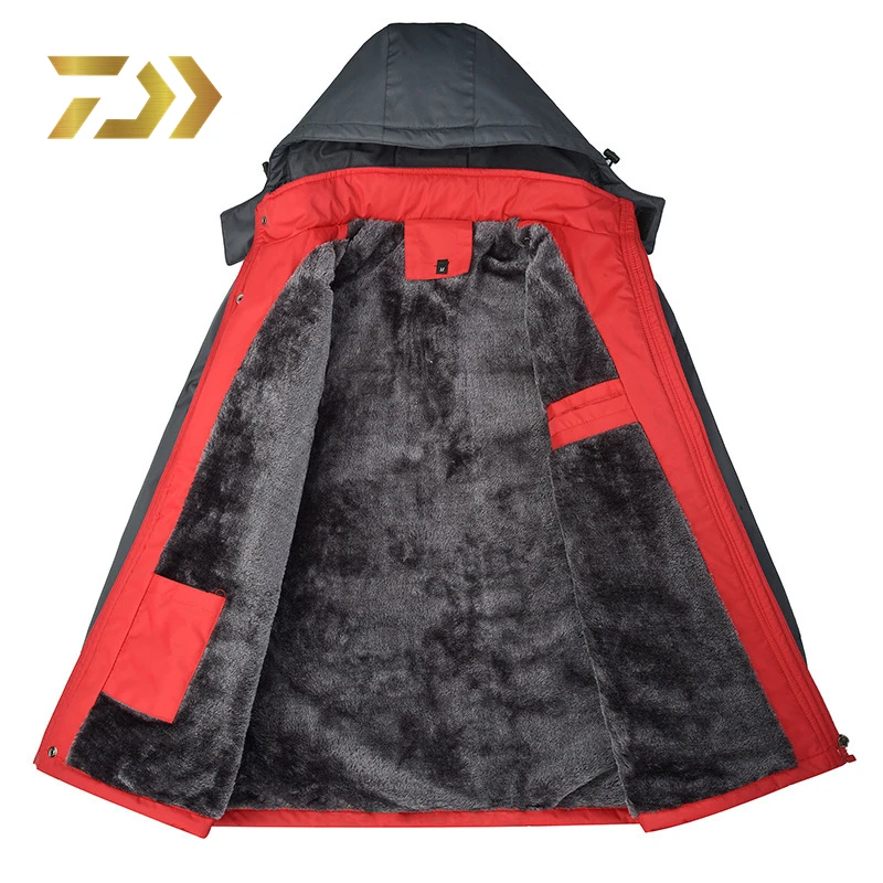 

2020 Daiwa Autumn and Winter Men's Warm Fishing Jacket Windproof Outdoor Workwear Three-in-one Fishing Suit