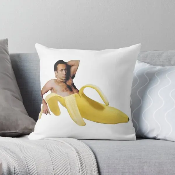

Nicholas Cage Sexy Banana Pose Soft Decorative Throw Pillow Cover for Home Pillows NOT Included