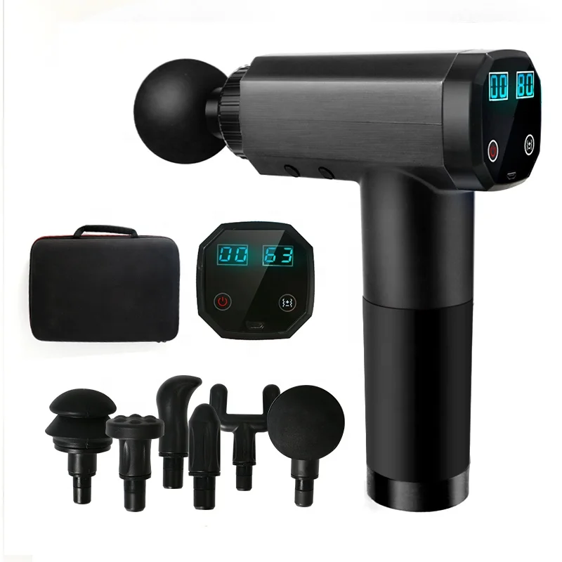 

Muscle Massage Gun Sport Therapy Massager Body Relaxation Pain Relief Slimming Shaping Massager With 4 Heads