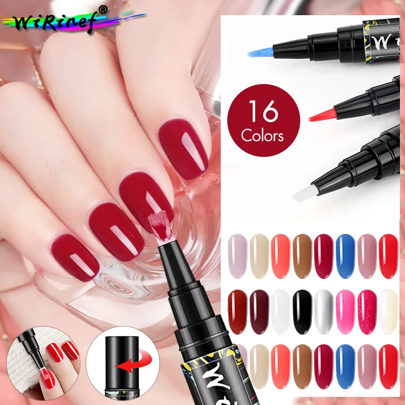 WiRinef Гель-лак one step УФ светодиодный био-Гели Soak Off для маникюра 3 в 1 нейл-арта Лаки