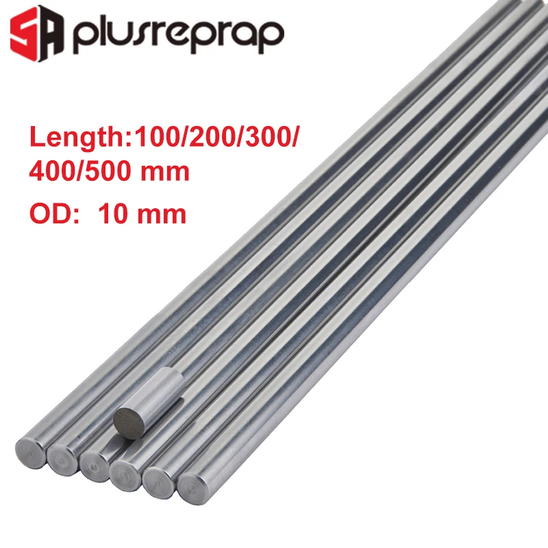

CNC Parts Liner Rail OD 10mm Length 100mm 200mm 300mm 400mm 500mm Shaft Smooth Rod Stainless Steel Round Bar for 3D Printer