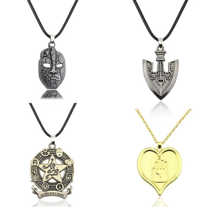 Anime jojo bizarre adventure Cosplay Necklace Kujo Jotaro Dio Brando Metal Jewelry Accessories | Costumes DIY